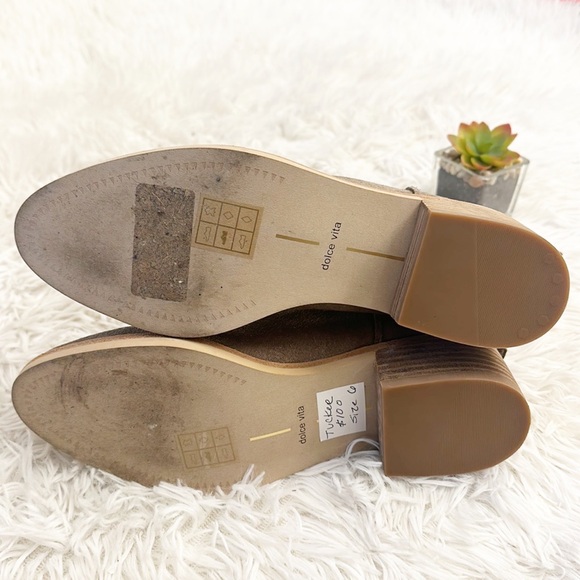 Dolce Vita x Anthropologie Tucker Suede Heel ankle bootie women size 6 - Picture 6 of 6